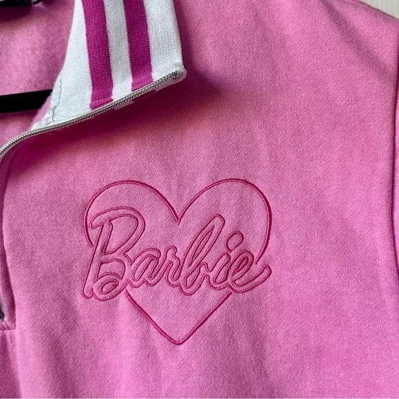 Barbie Three Quarter Zip Sweatshirt, Size L - Picture 4 of 7
